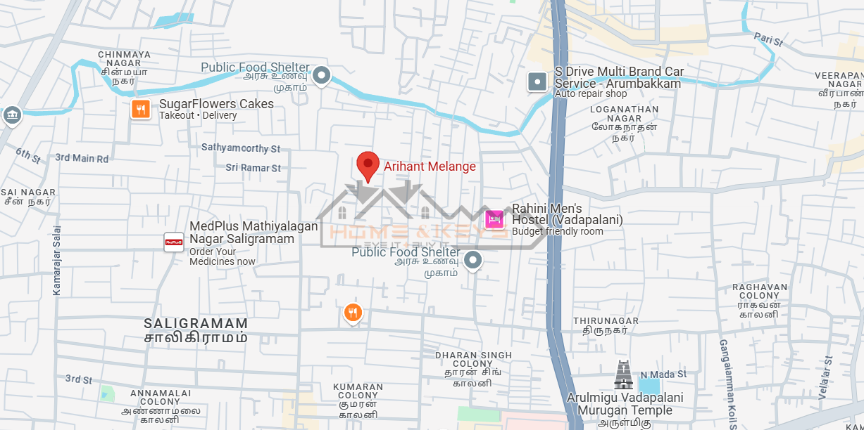 Arihant Melange Location Map